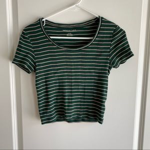 American Eagle fitted crop tee size S
